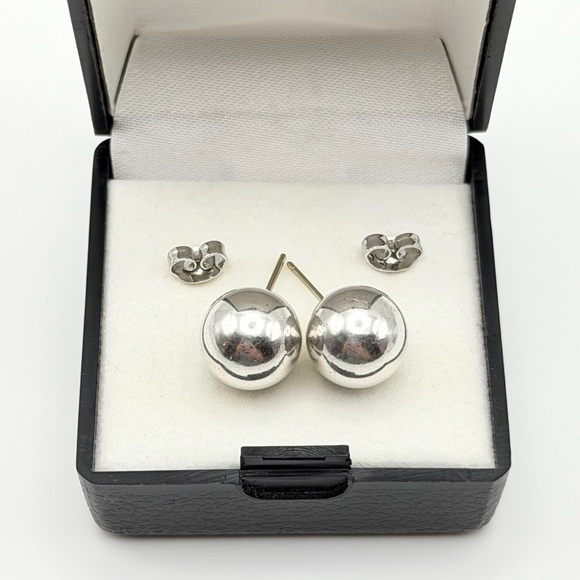 Tiffany & Co. Silver Ball Earrings - Picture 5 of 16